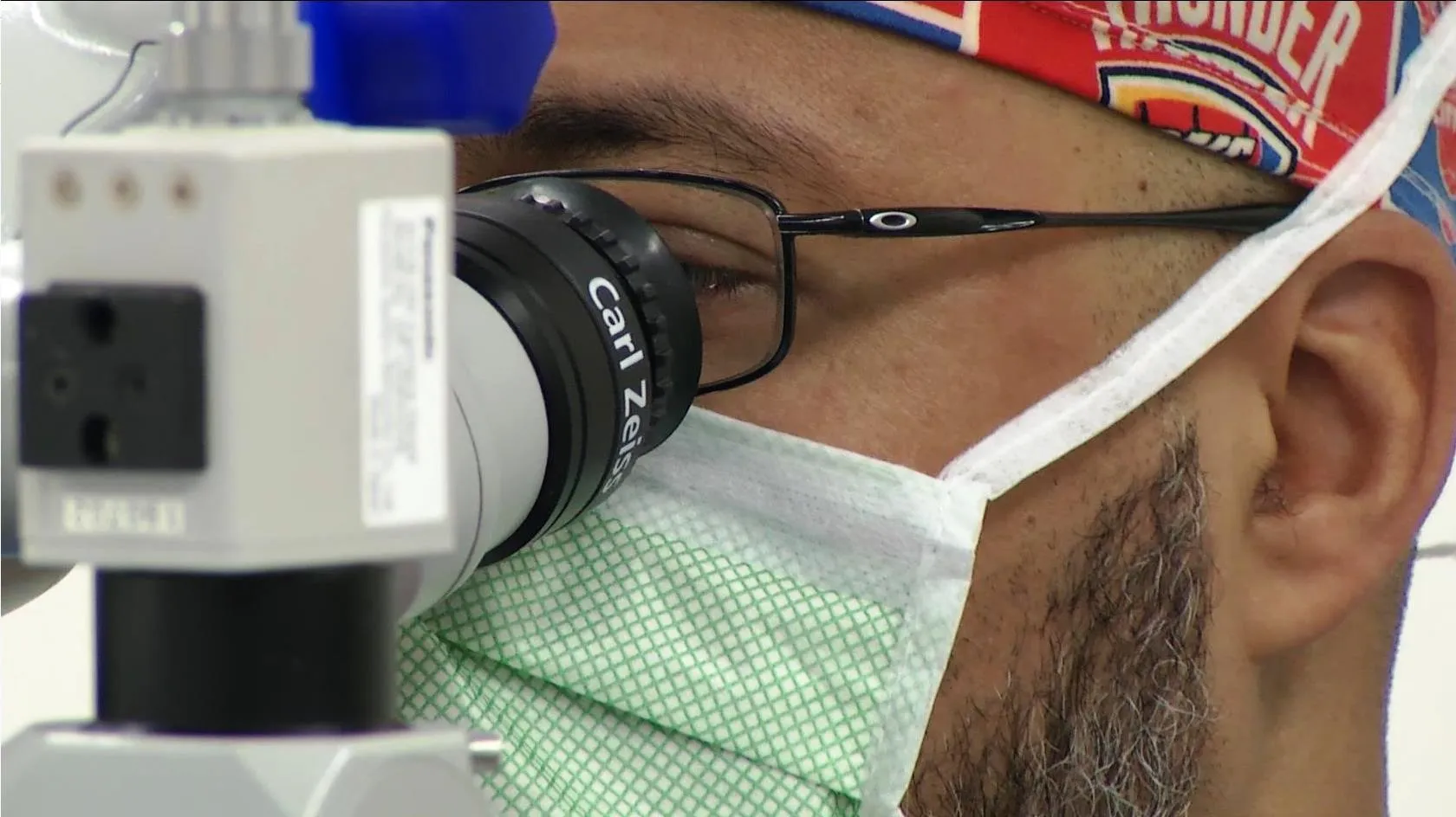 Dr. Mahmoud A. Khaimi, at Dean McGee Eye Institute, pioneer of innovative glaucoma surgery in Oklahoma City.
